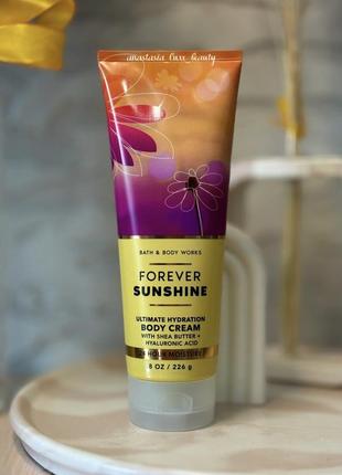 Крем для тіла bath and body works forever sunshine1 фото