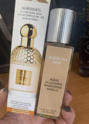 Стилі guerlain aqua allegoria mandarine basilic (герлен мандарин базилік) жіночі 40 мл