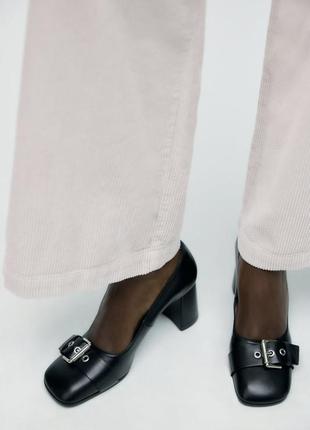 Натуральная кожа удобные туфли на каждый день и на выход zara