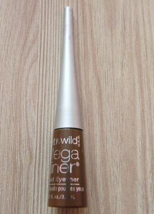 Подводка для глаз wet n wild mega liner liquid eyeliner e865 brown коричневая2 фото