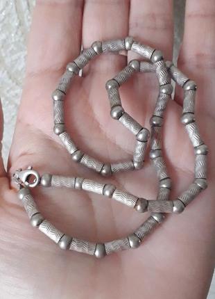 Винтаж 925 серебро посеребрение колье ожерелье чокер