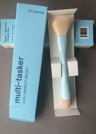 Alleyoop multi - tasker 4 in 1 make up brush - пензлик для макіяжу 4 в 13 фото