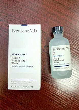 Тонік для проблемної шкіри perricone md acne relief gentle exfoliating toner
