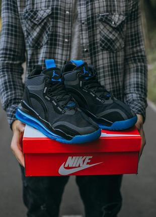 Nike jordan airspace 720 "black\blue" 🆕 чоловічі кросівки найк 🆕 чорні/сині