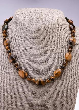 Бусы тигровый глаз1 фото