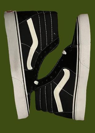 Кеди vans sk-8 old skool високі черевики кросівки венс black white унісекс2 фото