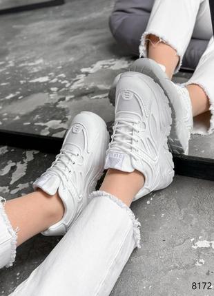 Кросівки жіночі blanca білі екошкіра