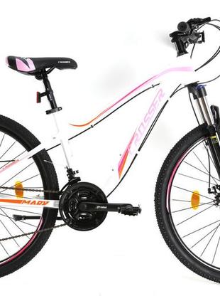 Спортивный горный велосипед 27.5 дюймов рама 15.5 crosser p6-2 белый