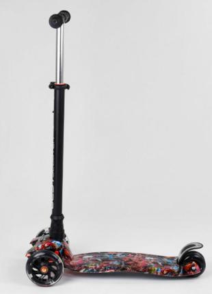 Детский двухколесный самокат best scooter 779-1544 с принтом2 фото