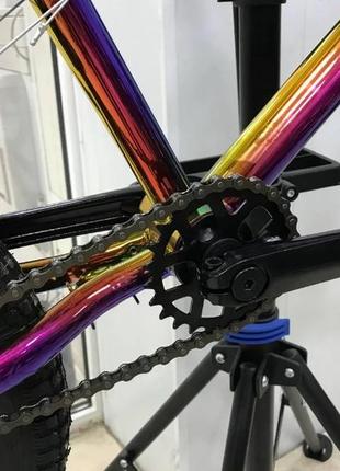 Двоколісний трюковий велосипед 20 дюймів bmx crosser rainbow4 фото