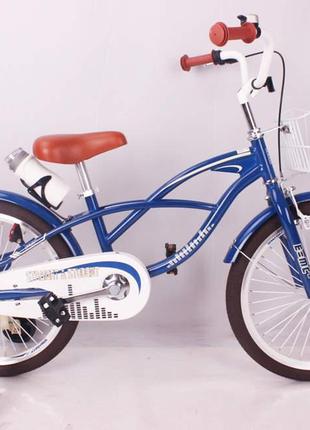 Детский двухколесный велосипед straight a student 20 синий 20 дюймов2 фото