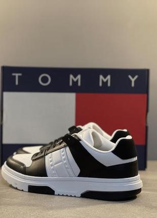 Tommy jeans снікерcи tjm leather cupsole 2.0 em0em01352 black/ecru bds