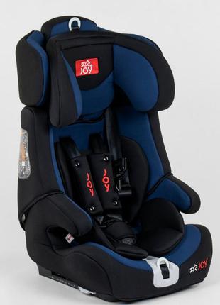 Детское универсальное автокресло с системой isofix fx 1771 черно-синие