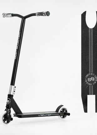 Детский трюковый самокат с пегами best scooter linerunner lr-58077 черный