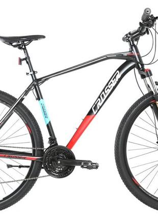 Спортивный алюминиевый велосипед 29 дюймов 21 рама с гидравлическими тормозами и shimano crosser jazz красный