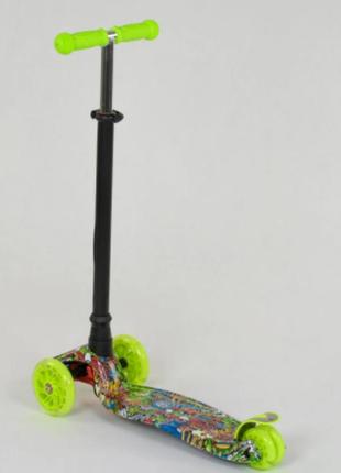 Детский двухклесный самокат best scooter 24647/ 779-1391 салатовый2 фото