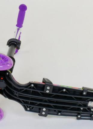 Детский самокат 5в1 best scooter абстракция 13400 фиолетовый4 фото