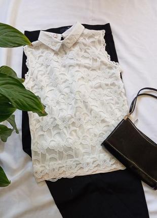 Топ / блуза с кружевом lily.j london