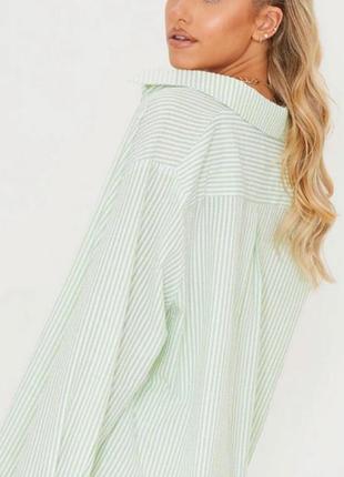 Сорочка салатова фактурна від plt oversize