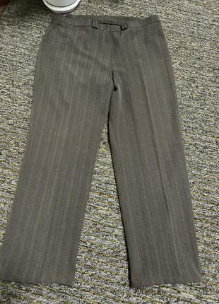 Класичні брюки штани коричневі великий розмір