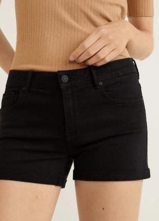 Шорти жіночі чорні джинсові