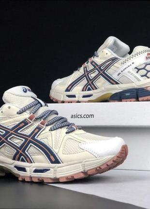 Р.36-41 кроссовки asics gel kahana 8 бежево/синие ks 121673 фото