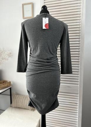 Плаття базове сірого кольору stradivarius10 фото