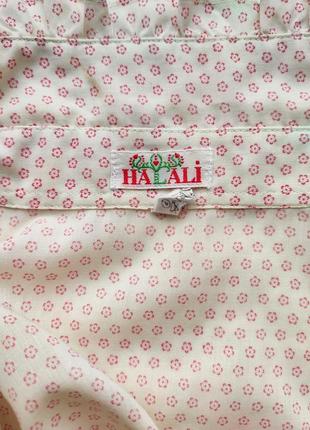 Винтажная блуза в мелкий цветочный принт4 фото