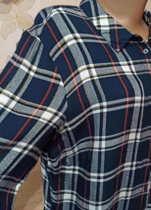 Красивая рубашка блузка с люрексовой ниткой 503 фото