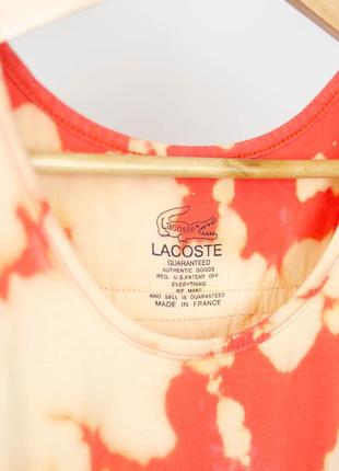 Lacoste ексклюзивне короткий міні-сукня тай-дай, сарафан tie-dye, міні плаття8 фото