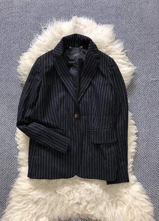 Шерстяной пиджак max mara оригинал блейзер жакет с мужского плеча