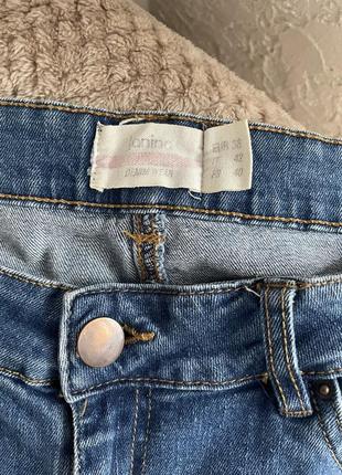 Джинсы женские мягкие размер 29 m-l с вишивкой нашивкой штаны женские джинсовые узкие3 фото