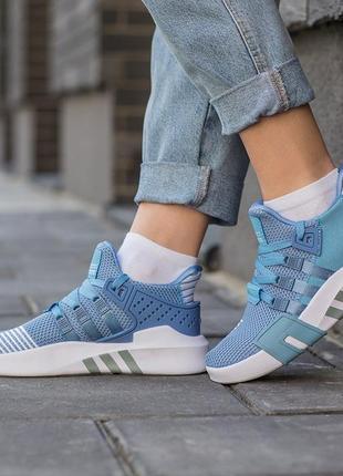 Adidas eqt bask adv blue 🆕 женские кроссовки адидас еквипмент 🆕 белый/голубой