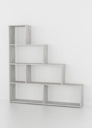 Стеллаж лесенка 6 ячеек, полка для книг и игрушек, разделитель комнаты 230 мм gp-23 фото