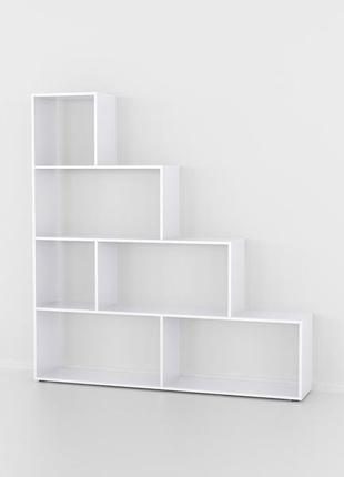 Стеллаж лесенка 6 ячеек, полка для книг и игрушек, разделитель комнаты 230 мм gp-22 фото