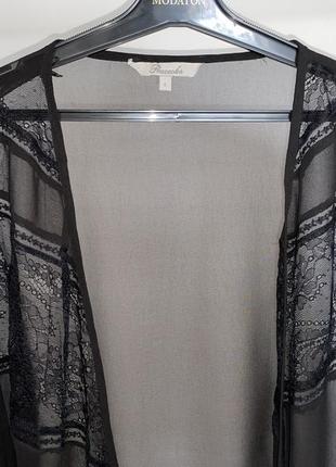 Жіноча чорна накидка  халат пеньюар розмір l2 фото