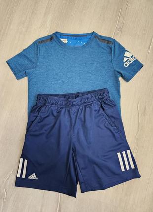 Футболка та шорти adidas 140 см, без дефектів