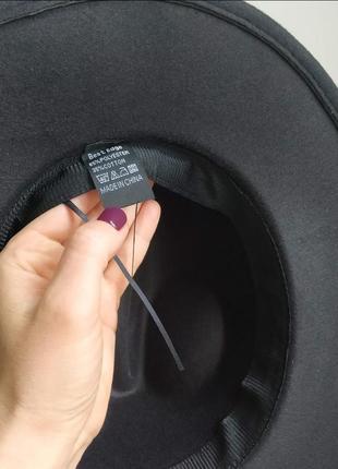 Фетровая шляпа федора черная с ремешком, шляпа с устойчивыми полями, ковбойка