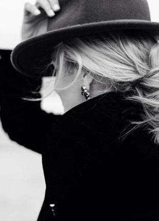 Фетровая шляпа федора черная с ремешком, шляпа с устойчивыми полями, ковбойка