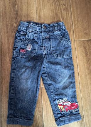 Розпродаж джинси на підкладці 8-12  міс1 фото