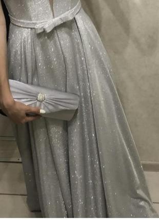 Випускна сукня / сукня на випускний блискуча гліттер4 фото