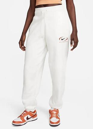 Брюки жіночі nike sportswear phoenix fleece women's oversized high-waisted trousers оригінал