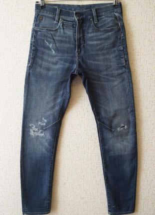 Чоловічі джинси g-star raw синього кольору,3 фото