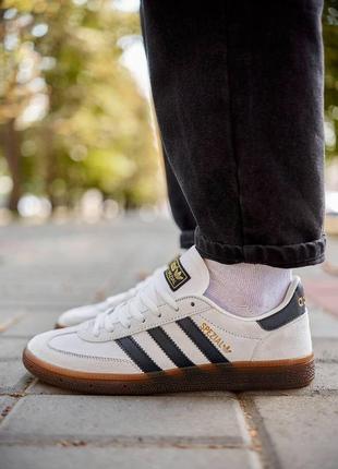 Чоловічі кросівки adidas spezial handball white black | smb