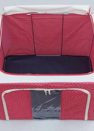 Коробка-органайзер каркасна червоного кольору ш 50 * д 40 * в 33 см. для зберігання5 фото