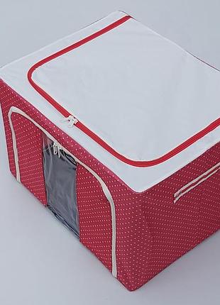 Коробка-органайзер каркасна червоного кольору ш 50 * д 40 * в 33 см. для зберігання
