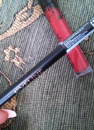 Новый набор помада +карандаш, красный red3 фото