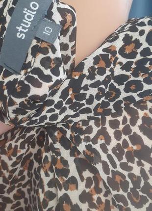 Леопардова туніка сорочка сукня3 фото