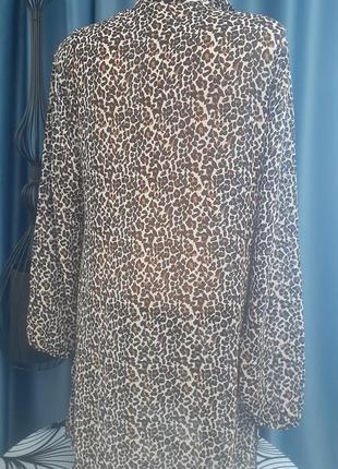 Леопардова туніка сорочка сукня2 фото