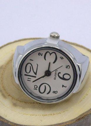 Часы-кольцо на палец кварцевые (розовые) арт. 00652